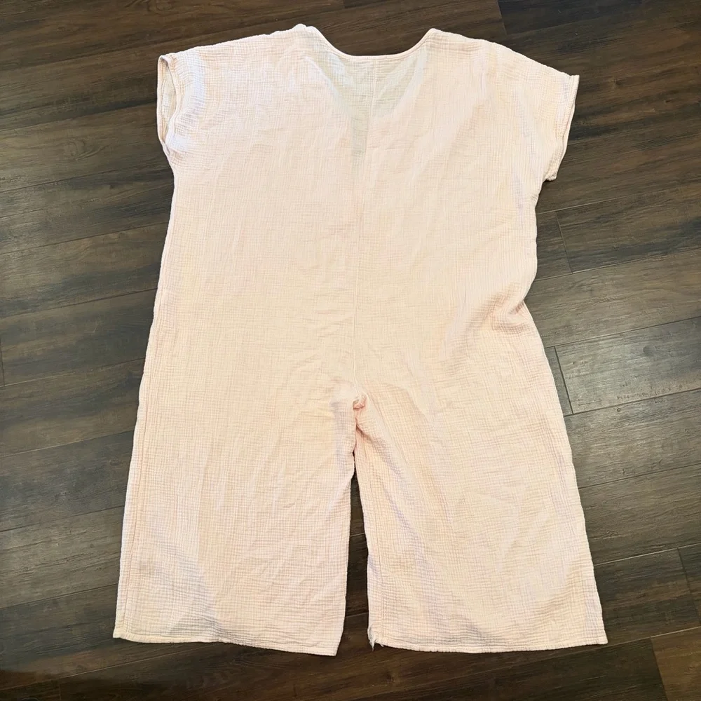 Beachwood Baby Gauze Cotton Jumpsuit Made in Italy One Size *Stain Rip* - Picture 7 of 7